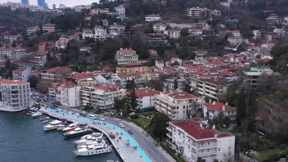 Istanbul Bebek Bosphorus Aerial View 14