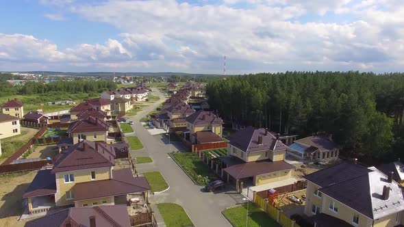 Aerial view of Calm Luxury Residential Area. 25