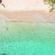 Beautiful Tropical Beach Aerial a Bird's Eye View of Ocean Waves Crashing Against an Empty Beach - VideoHive Item for Sale