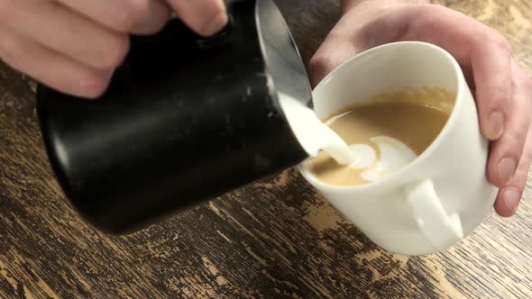 Hands of Barista at Work.