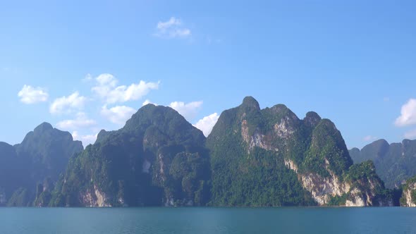 Tropical Mountain peak in Thailand Beautiful archipelago islands Thailand Scenic mountains