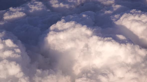 White Fluffy Cumulus Clouds in the Sky