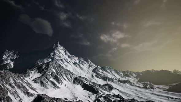 Norway Mountains Severe Landscape