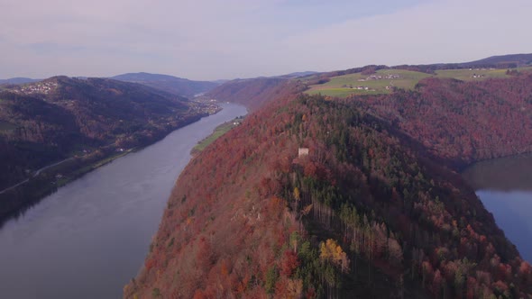 The Danube Loop in the Fall A Meandering Bend in the River