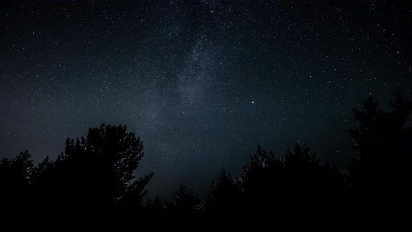 Milky Way Galaxy Time Lapse and Dawn