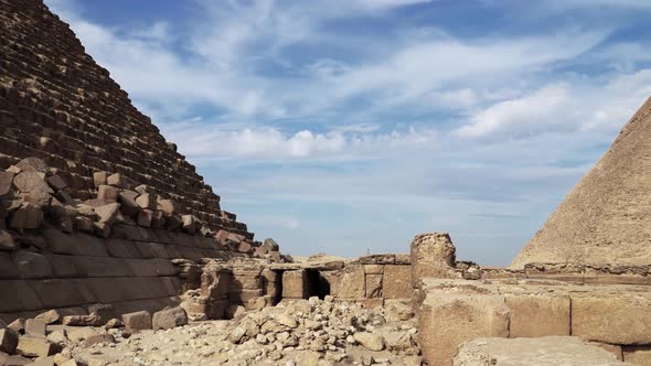 The Great Pyramids In Giza Valley, Cairo, Egypt