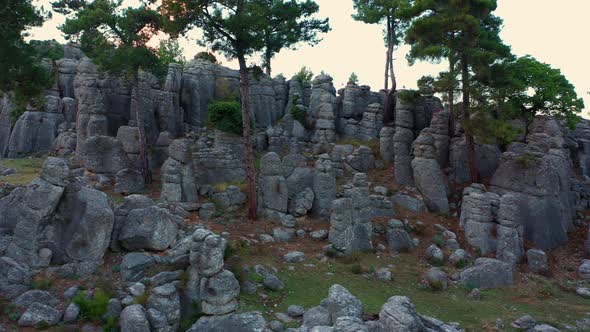 Rock Formations Scenic Landscape