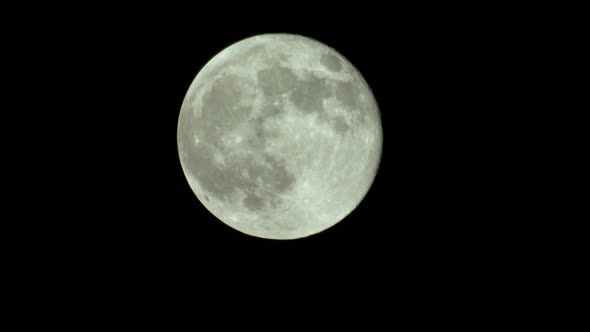 Full Moon in the Night Sky