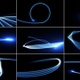 Flying Blue Light Strokes - VideoHive Item for Sale