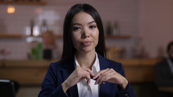 Portrait of Smiling Successful Businesswoman