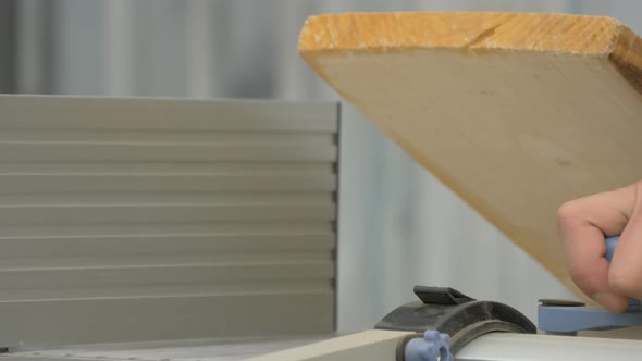 Using a joinery machine