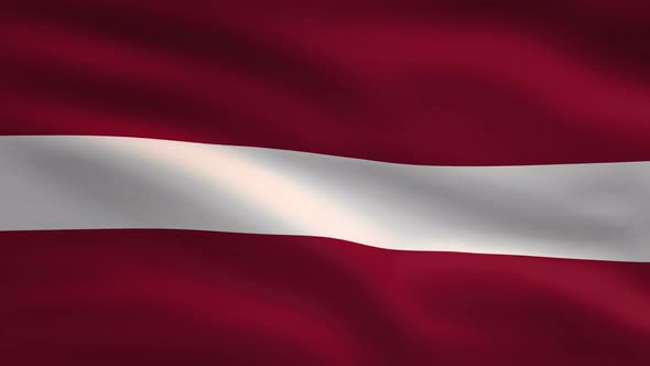 Latvia Windy Flag Background 4K