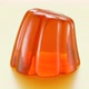 Seamless animation of single orange flavour jelly shaking. Tasty Jello dessert. - VideoHive Item for Sale