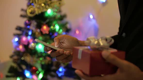 Using Smartphone Christmas