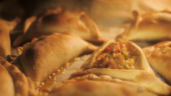 Typical Argentinian Meal Empanada Cooked in Oven