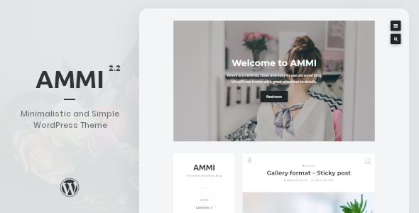 Ammi - Minimalist WordPress Blog