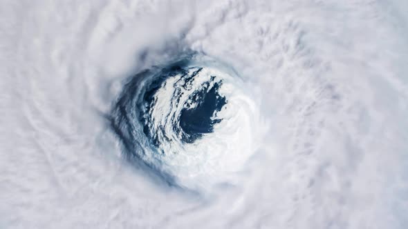 Hurricane Storm Tornado, Satellite View. Elements of