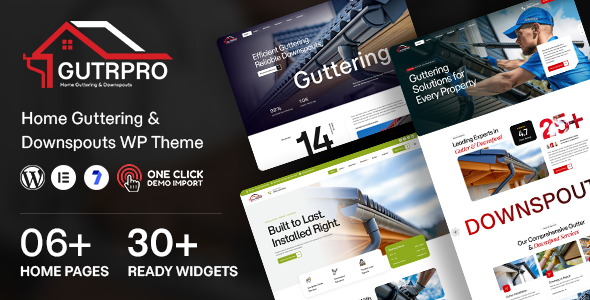 GutrPro – Home Guttering & Downspouts Services WordPress Theme