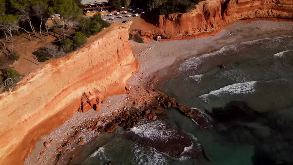 Es Bol Nou (Sa Caleta beach) in Ibiza, Spain