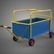 Warehouse Material Handling Trolley Cart Transport Dolly Wagon - 3DOcean Item for Sale
