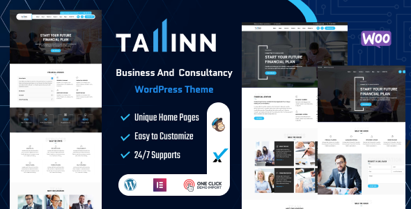 Tallinn - Business and  Consultancy WordPress Theme