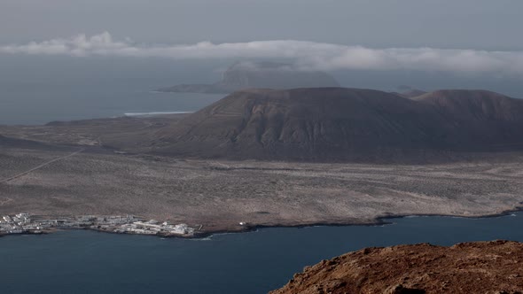 View of La Graciosa in the Canary Islands