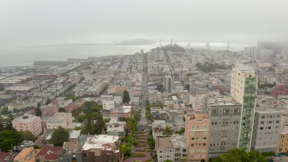 Beautiful Aerial View of the San Francisco USA