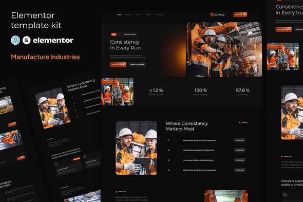 Conals - Manufacture Industries Elementor Template Kit