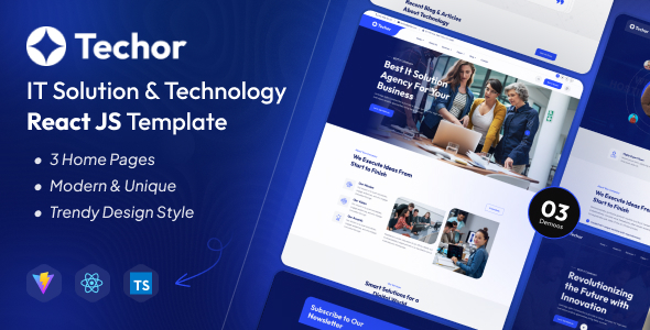 Techor- IT Solution & Technology React JS Template