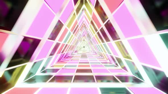 Reverse Pink Triangle Tunnel Vj Loop HD