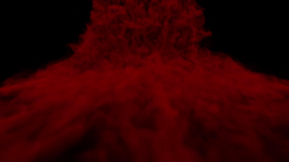 red Smoke Flow With Alpha alt