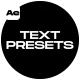 Text Presets - VideoHive Item for Sale