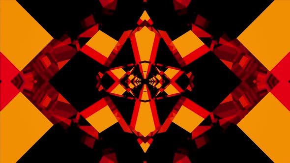 4k Seamless Geometric Black Red Vj Loop