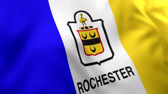 Rochester City Flag (New York) - 4K