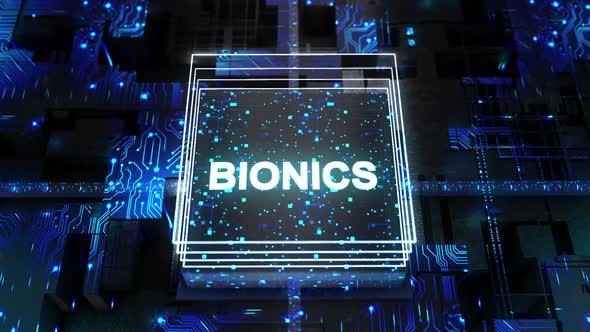 Digital Abstract Board Background Bionics