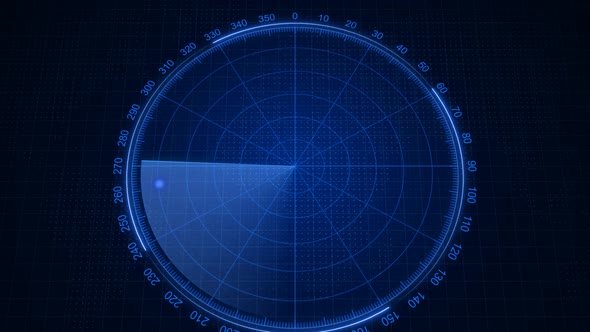 Radar HUD animated, Zoom out radar screen