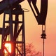 Oil Production on the Background of a Beautiful Sunset - VideoHive Item for Sale