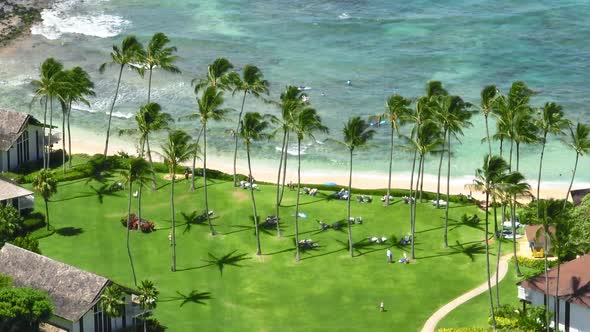 Relax on Scenic Golden Ocean Beach Travel to Paradise Blue Sea Beach on Hawaii