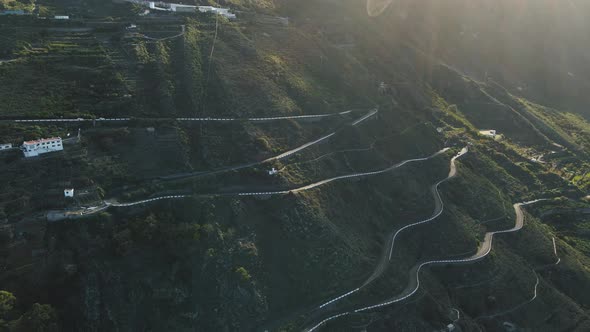 Incredible Mountain Roads on Spanish Volcanic Island of Tenerife