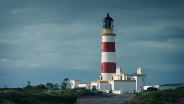 Lighthouse In Dramatic Evening Sunlight