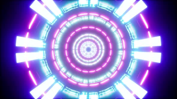Retro Style Glowing Tunnel Effect 4K 06 alt