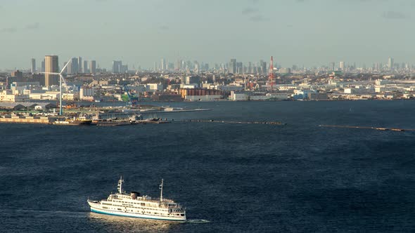 Yokohama City Tokyo Bay Marine Transport Timelapse