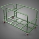 Swivel Caster Hand Truck Trolley Cart Pallet Delivery Rack Frame - 3DOcean Item for Sale