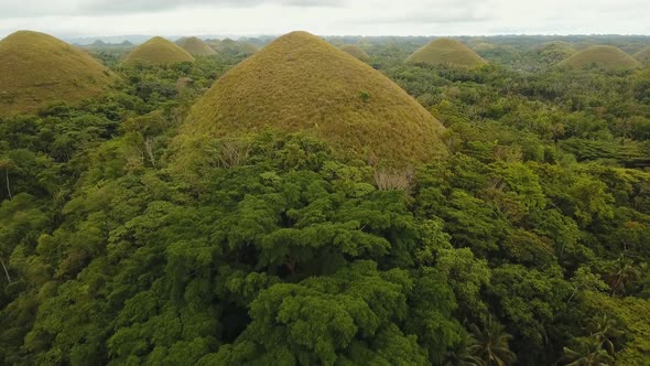 Landscape with Green Hills Bohol Philippines