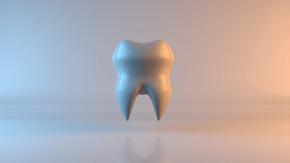 Health concept of a rendered tooth alt