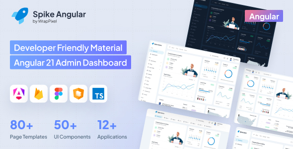 Spike - Angular 21 Admin Dashboard Template