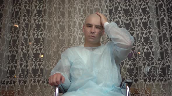 Cancer Patient on a Wheelchair