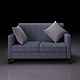 Realistic Sofa Model - 3DOcean Item for Sale