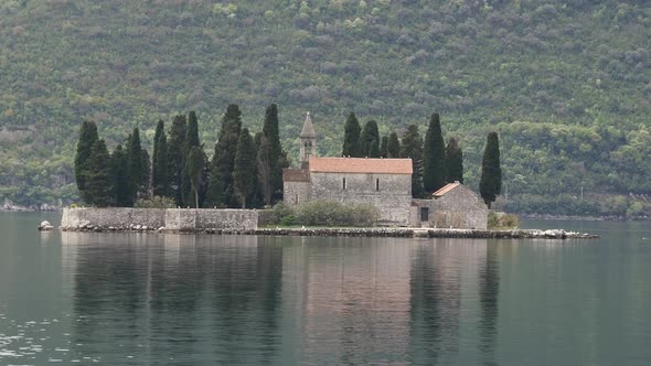 St. George island in Perast Montenegro