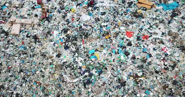 Plastic Bottles Dumped Into the Sea Polluted Ocean